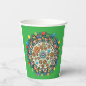 子供用グリーン海賊衣装パーティー 紙コップ (裏面)