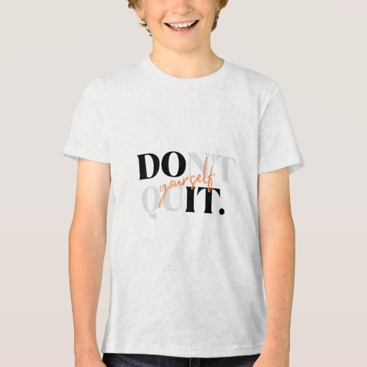 子供用グレー半袖Tシャツ トライブレンドＴシャツ (正面)