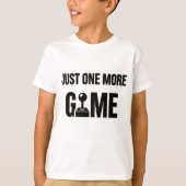 子供用ゲーマーTシャツ – “もう1ゲームだけ” Tシャツ (正面)