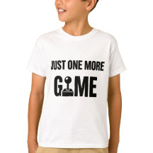 子供用ゲーマーTシャツ – “もう1ゲームだけ” 