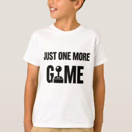 子供用ゲーマーTシャツ – “もう1ゲームだけ” Tシャツ
