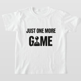 子供用ゲーマーTシャツ – “もう1ゲームだけ” Tシャツ