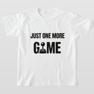 子供用ゲーマーTシャツ – “もう1ゲームだけ” Tシャツ