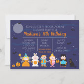 子供用コスチューム 誕生日パーティー ハロウィン招待状 招待状 (正面)