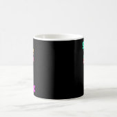 子供用サメVS恐竜Tレックスボクシンググローブ 少年 コーヒーマグカップ (中央)