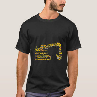 子供用ショベルカー建設トラック Tシャツ