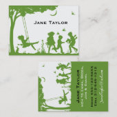 子供用シルエット コーリングカード (正面/裏面)