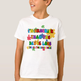 子供用ジグソーパズルTシャツ 面白い Tシャツ