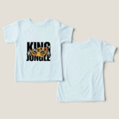 子供用ジャングルの王様Tシャツ (デザイン正面&裏面)