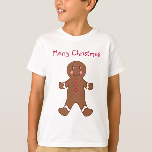 子供用ジンジャーブレッドTシャツ Tシャツ (正面)