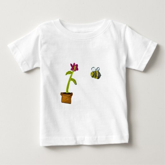 子供用スケッチ付き子供用シャツ ベビーTシャツ (正面)