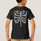 子供用スケルトンハロウィンTシャツ（前後） Tシャツ (裏面)