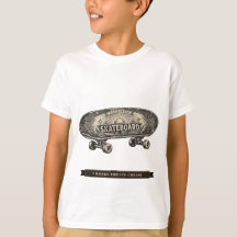 子供用スケートボードTシャツ「アイスクリームのためにブレーキを踏む」