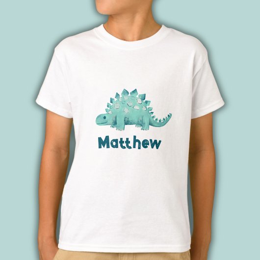 子供用ステゴサウルスの名前 Tシャツ