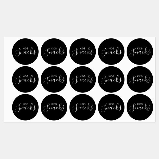 子供用スナックのパントリーラベル ラベル (シート)