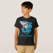 子供用スーパーシャークTシャツ Tシャツ (正面フル)