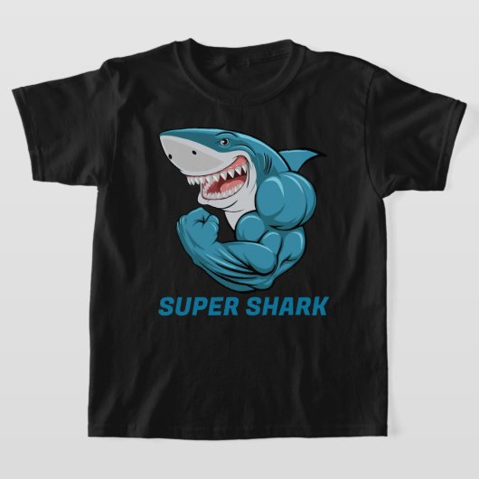 子供用スーパーシャークTシャツ Tシャツ (レイダウン)