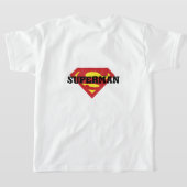 子供用スーパーマンTシャツ Tシャツ (レイダウン裏面)