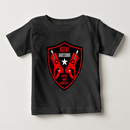 子供用ダート銃バトル ベビーTシャツ (正面)