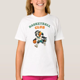 子供用トゥーキャン バスケットボール レトロ スポーツTシャツ Tシャツ