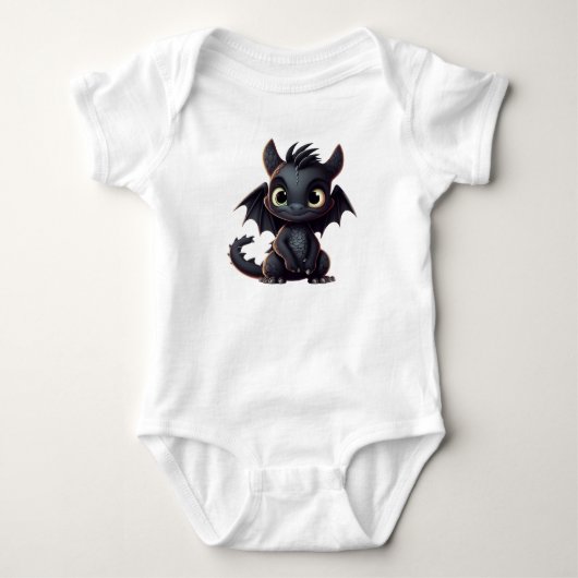 子供用ドラゴンかわいいボディスーツ ベビーボディスーツ (正面)