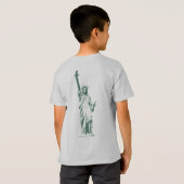 子供用ニューヨークTシャツ 自由の女神 シャツ (裏面フル)