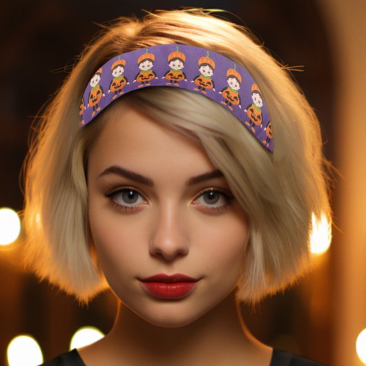 子供用ハロウィンカボチャの衣装 アスレチックヘッドバンド