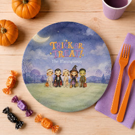 子供用ハロウィンコスチューム パーティトリックオアトリート ペーパープレート