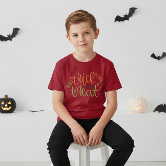 子供用ハロウィンTシャツ トリック・オア・トリート Tシャツ