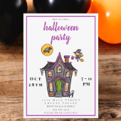 子供用ハロウィーンハ幽霊のよく出るウスパーティー 招待状