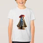 子供用パリ風ゴーストTシャツ トライブレンドＴシャツ (正面)