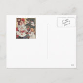 子供用ビクトリアンヴィンテージクリスマスポストカード シーズンポストカード (裏面)