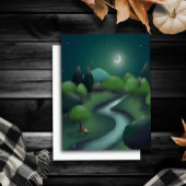 子供用ファンタジー本イラストレーションカー空白のド ポストカード