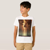 子供用フォレストツリーロゴTシャツ | 自然探検T Tシャツ (正面フル)
