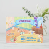 子供用ベビールーム（おもちゃ付き） 招待状 (スタンド正面)