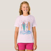 子供用ホイッムシカルサーフアップTシャツ Tシャツ (正面フル)