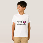 子供用ボウリングパーティーTシャツ Tシャツ (正面フル)