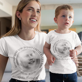 子供用モダンな愛情と思い出のフォトコラージュTシャツ Tシャツ