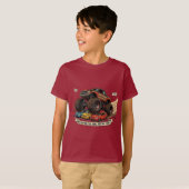 子供用モンスタートラック スペアタイヤ Tシャツ (正面フル)
