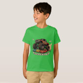 子供用モンスタートラック スペアタイヤ Tシャツ (正面フル)