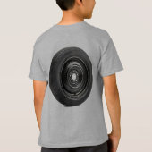 子供用モンスタートラック スペアタイヤ Tシャツ (裏面)
