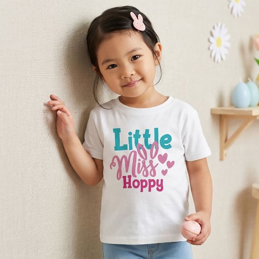 子供用リトルミスホッピーのイースターTシャツ Tシャツ