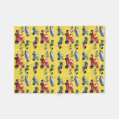 子供用レースカー毛布 フリースブランケット (正面(横))