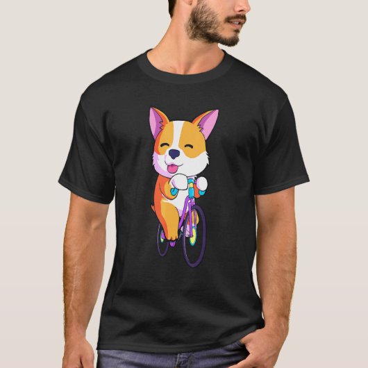 子供用ロードバイク自転車コーギー Tシャツ (正面)