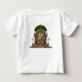 子供用仏画Tシャツ - 平和な集い ベビーTシャツ (裏面)