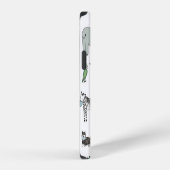 子供用動物マスク、ウイルスパターン iPhoneケース (右側面)
