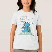 子供用図書館Tシャツ トライブレンドＴシャツ (正面)