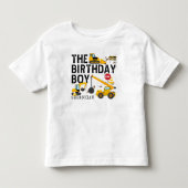 子供用建設お誕生日おめでとうTシャツ トドラーTシャツ (正面)