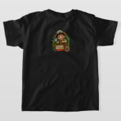 子供用恐竜シャツ | 将来の古生物学者 Tシャツ (レイダウン裏面)