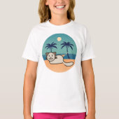 子供用猫好きTシャツ Tシャツ (正面)